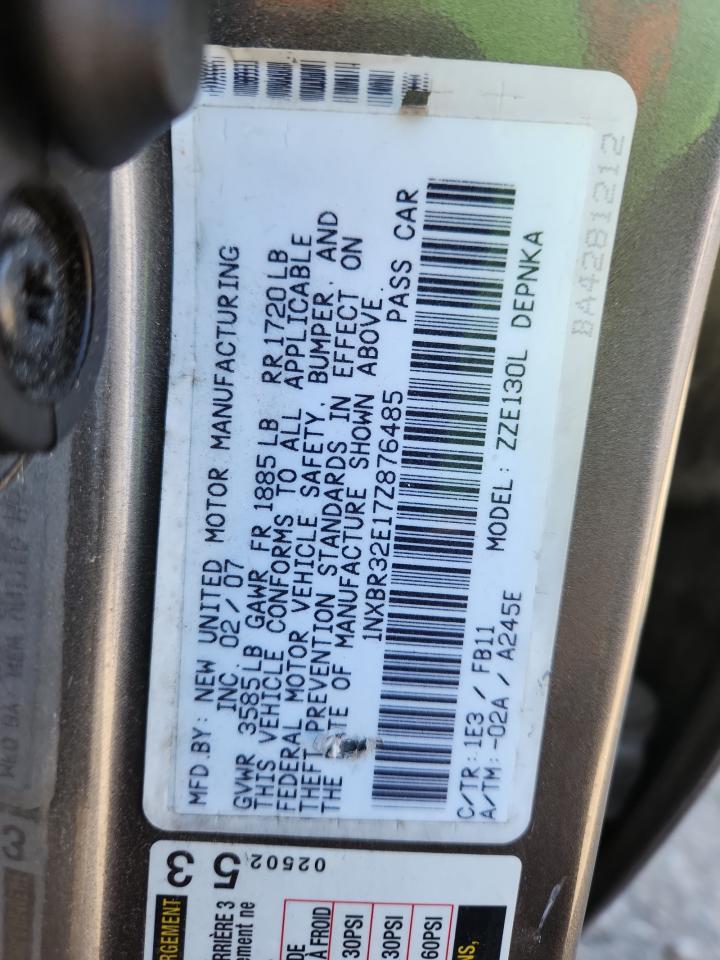 2007 TOYOTA COROLLA