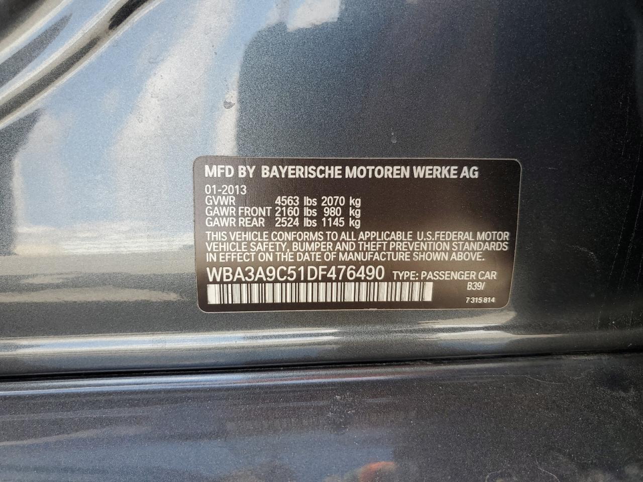 2013 BMW 3 SERIES