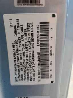 2012 HONDA CIVIC