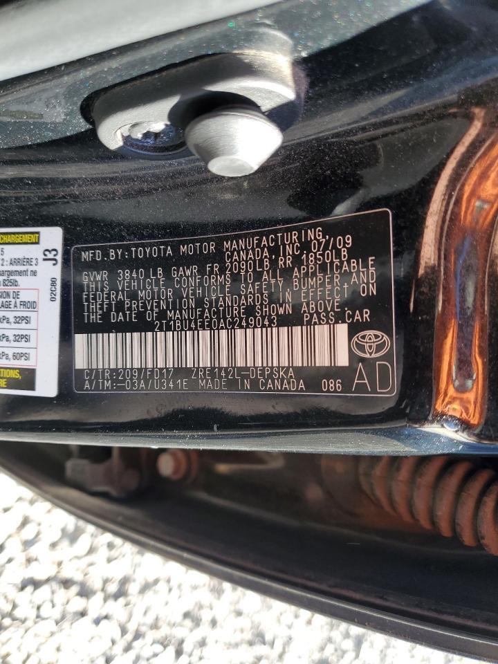 2010 TOYOTA COROLLA