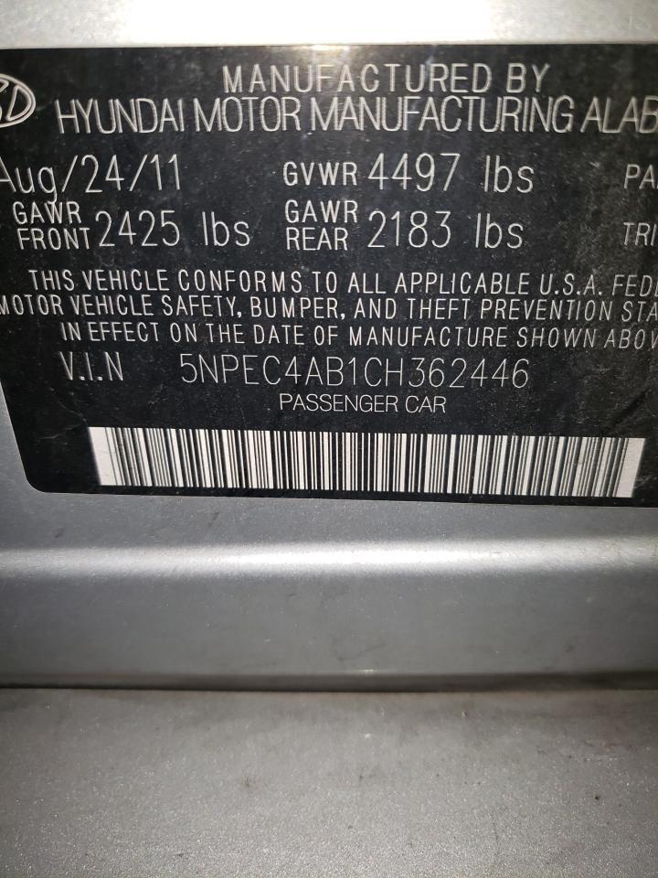 2012 HYUNDAI SONATA