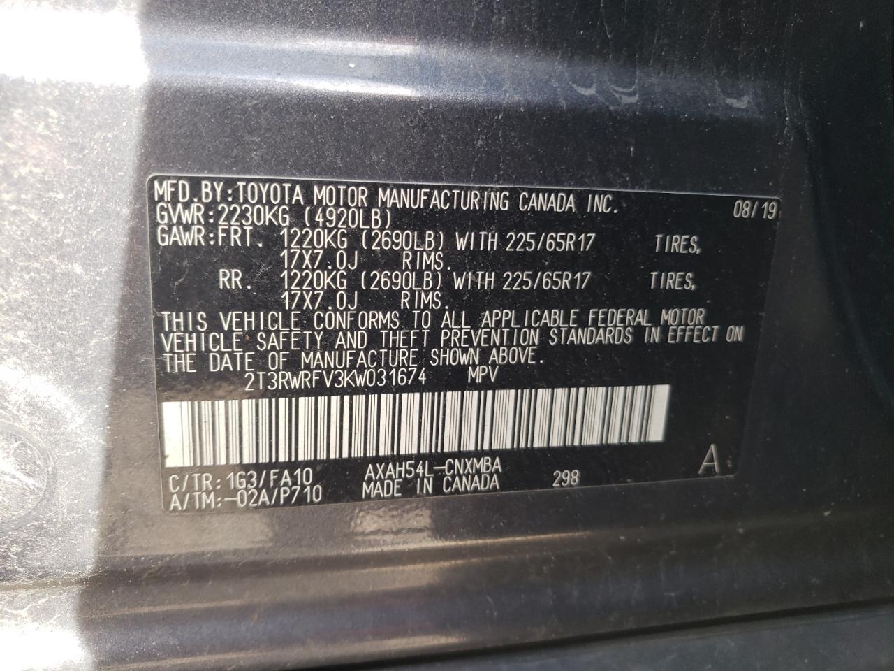 2019 TOYOTA RAV4