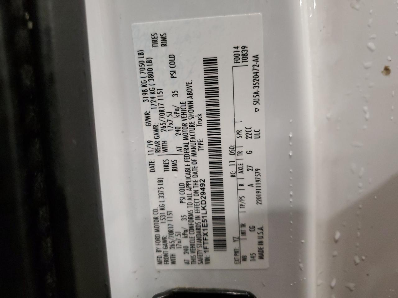 2020 FORD F-150