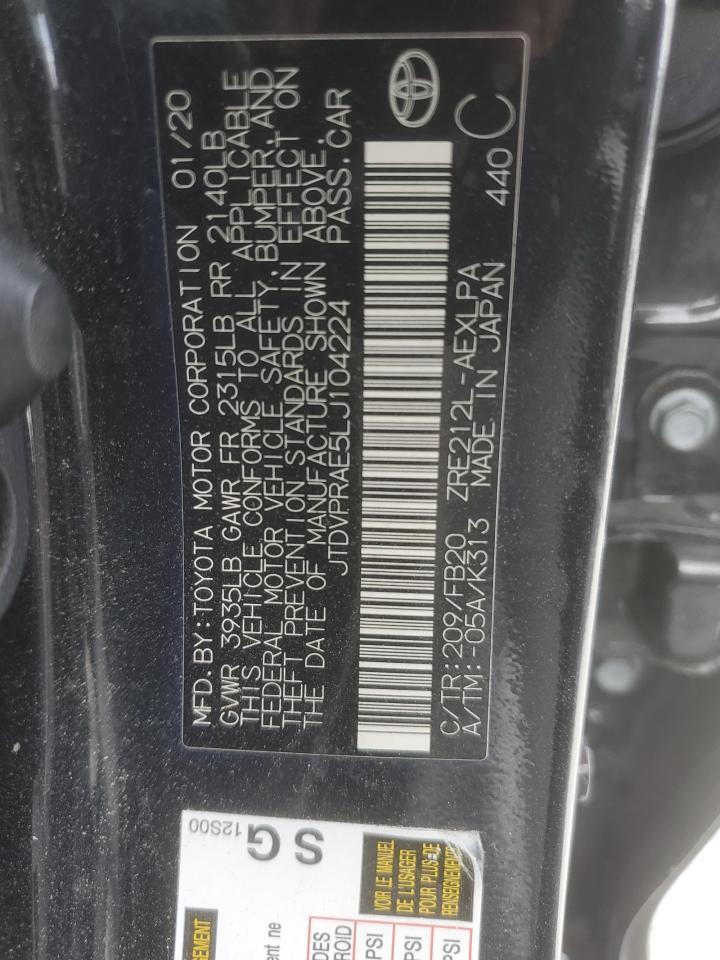 2020 TOYOTA COROLLA