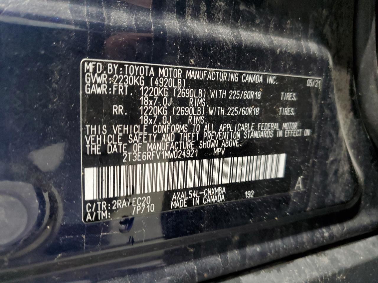 2021 TOYOTA RAV4
