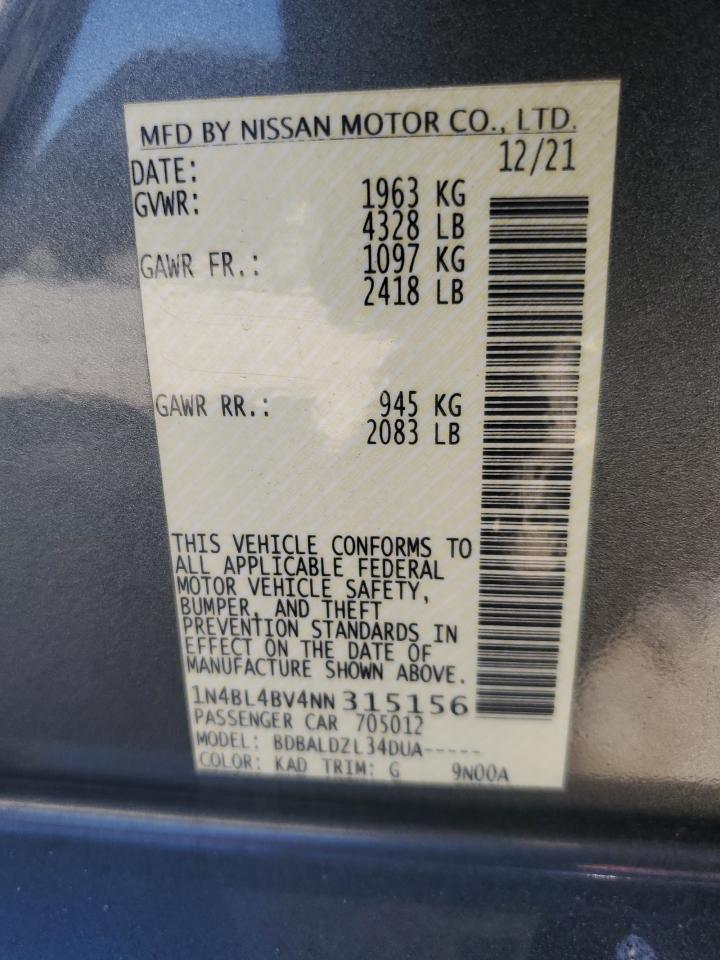 2022 NISSAN ALTIMA