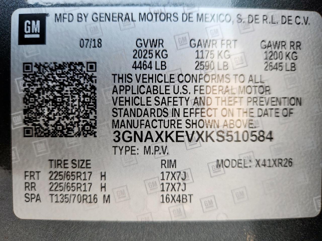 2019 CHEVROLET EQUINOX