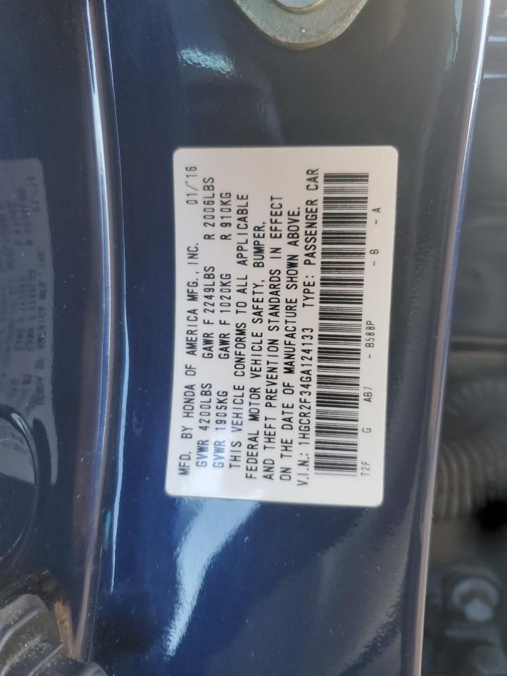 2016 HONDA ACCORD