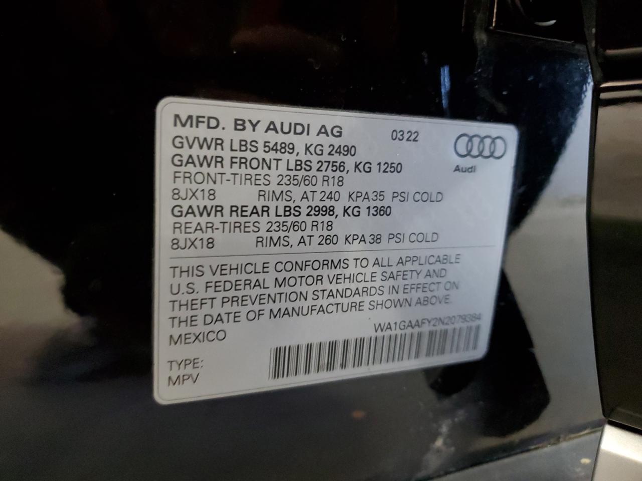 2022 AUDI Q5