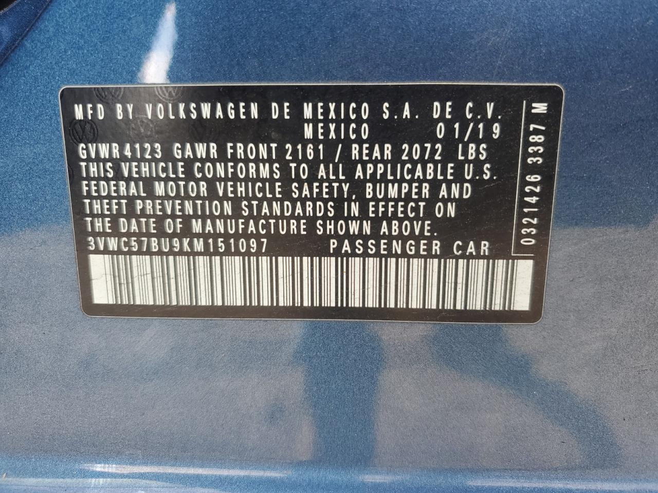 2019 VOLKSWAGEN JETTA