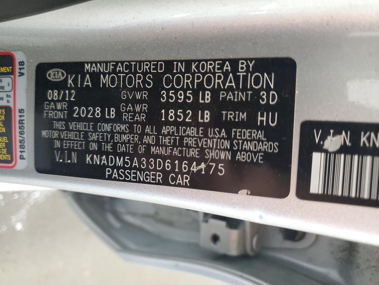 2013 KIA RIO