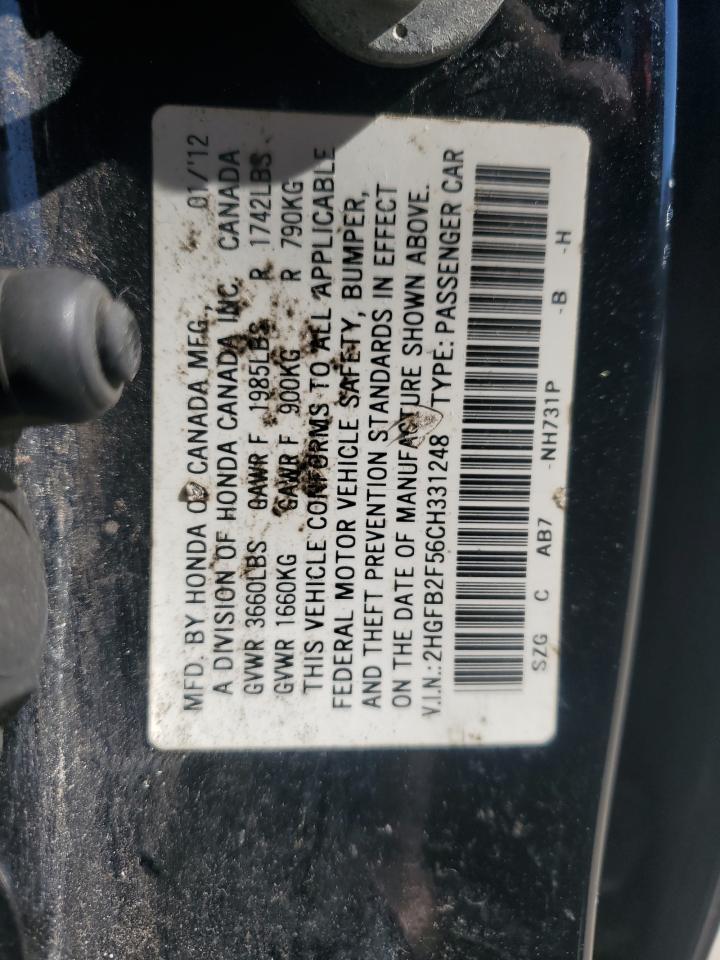 2012 HONDA CIVIC