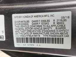 2018 HONDA ACCORD
