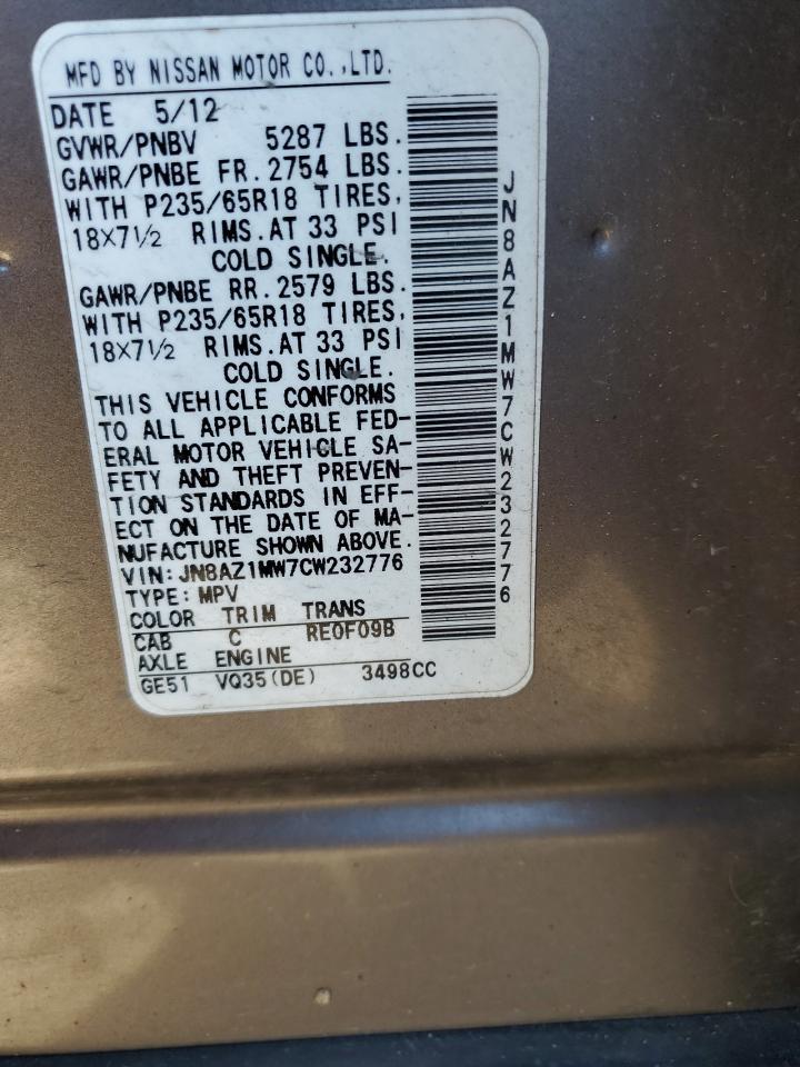 2012 NISSAN MURANO
