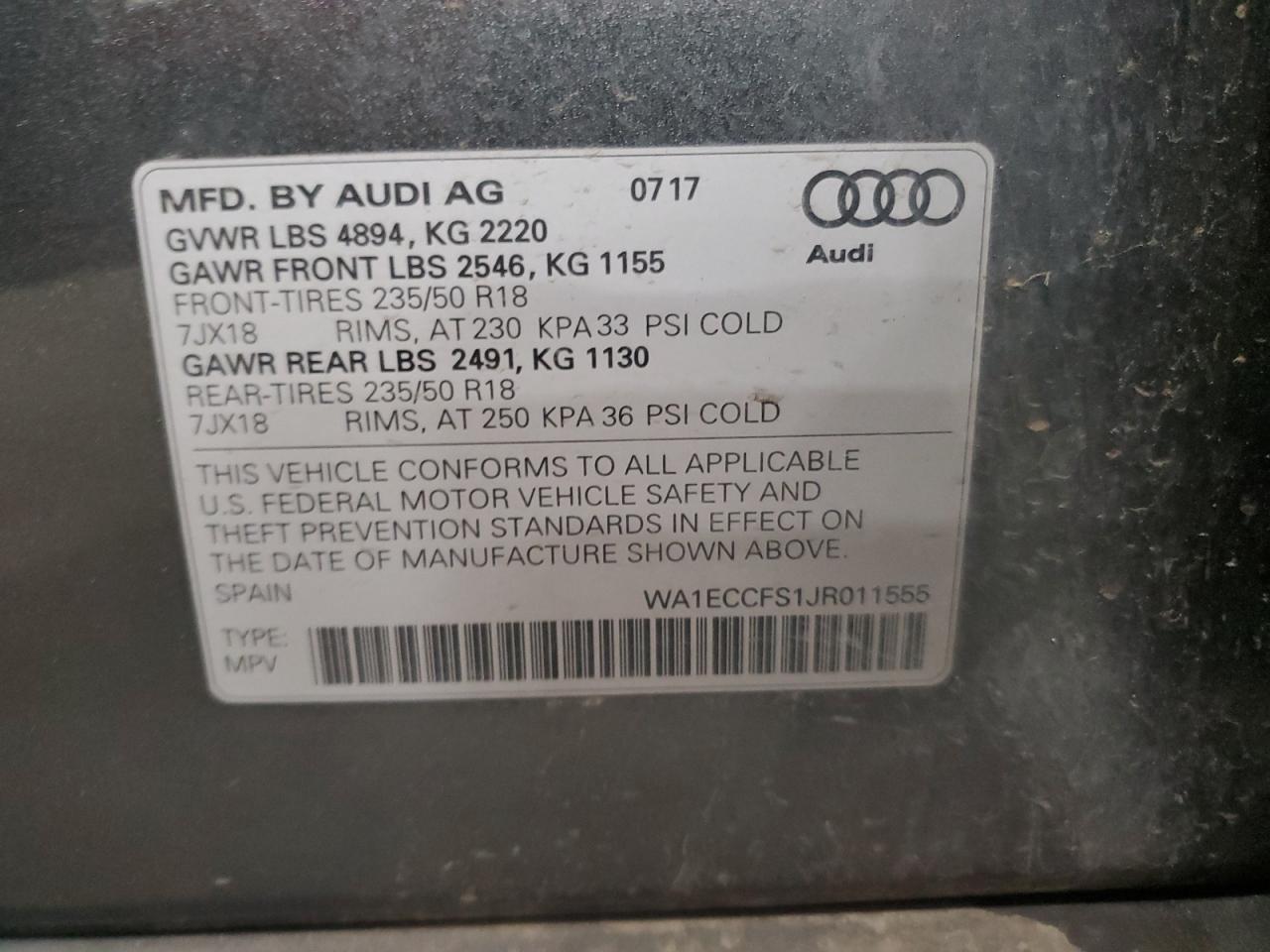 2018 AUDI Q3