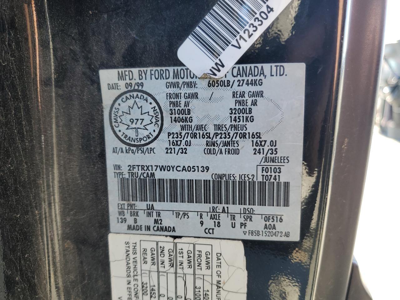 2000 FORD F-150
