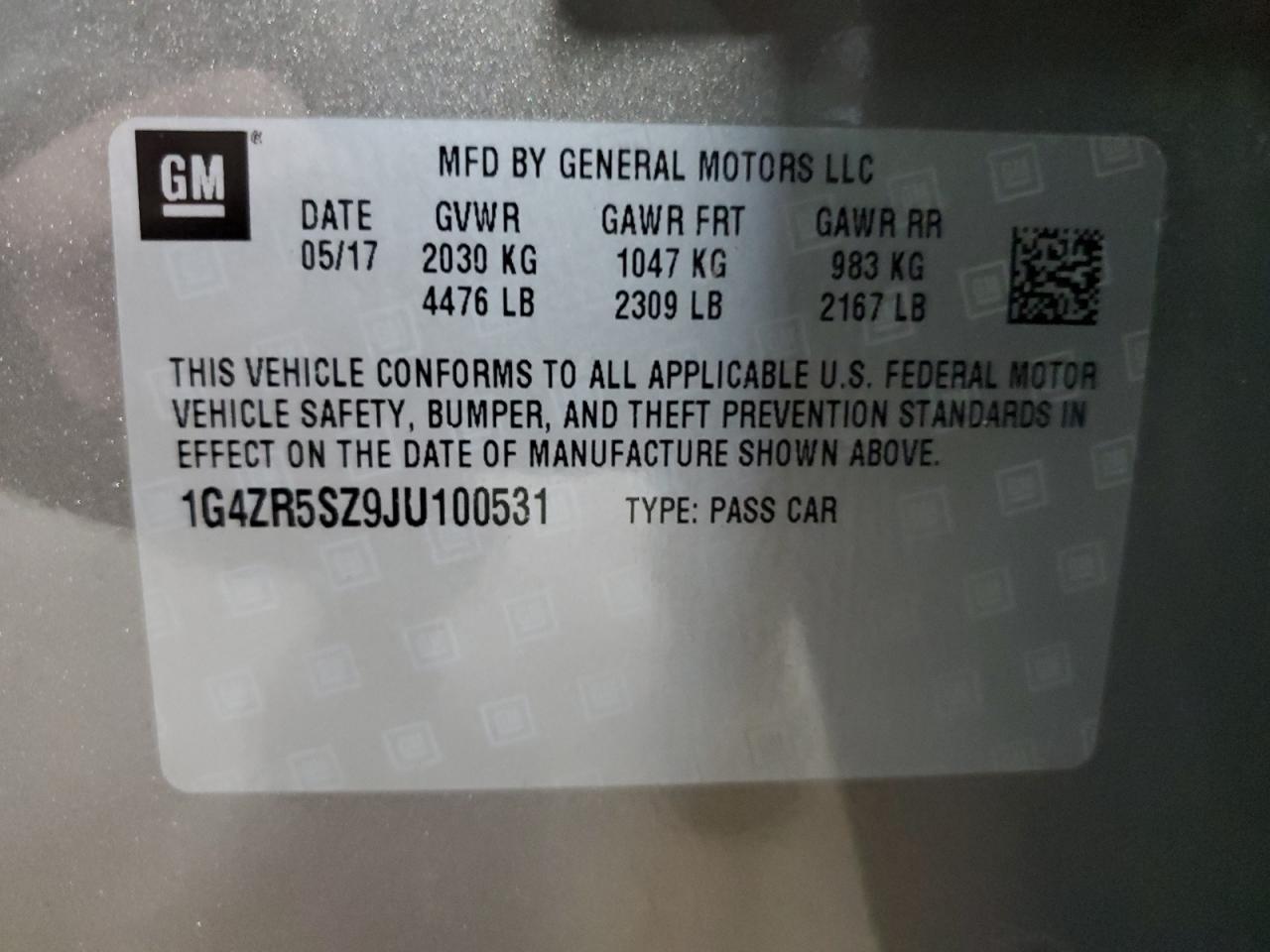 2018 BUICK LACROSSE