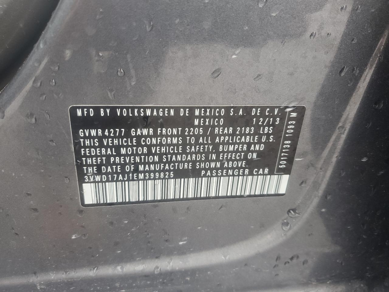 2014 VOLKSWAGEN JETTA