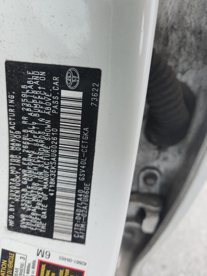 2010 TOYOTA CAMRY