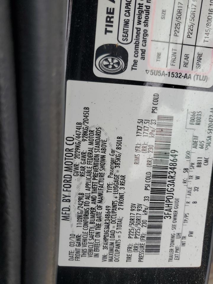 2010 FORD FUSION