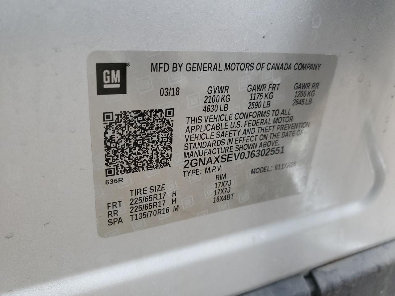 2018 CHEVROLET EQUINOX