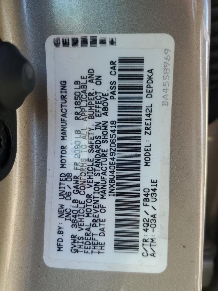 2009 TOYOTA COROLLA