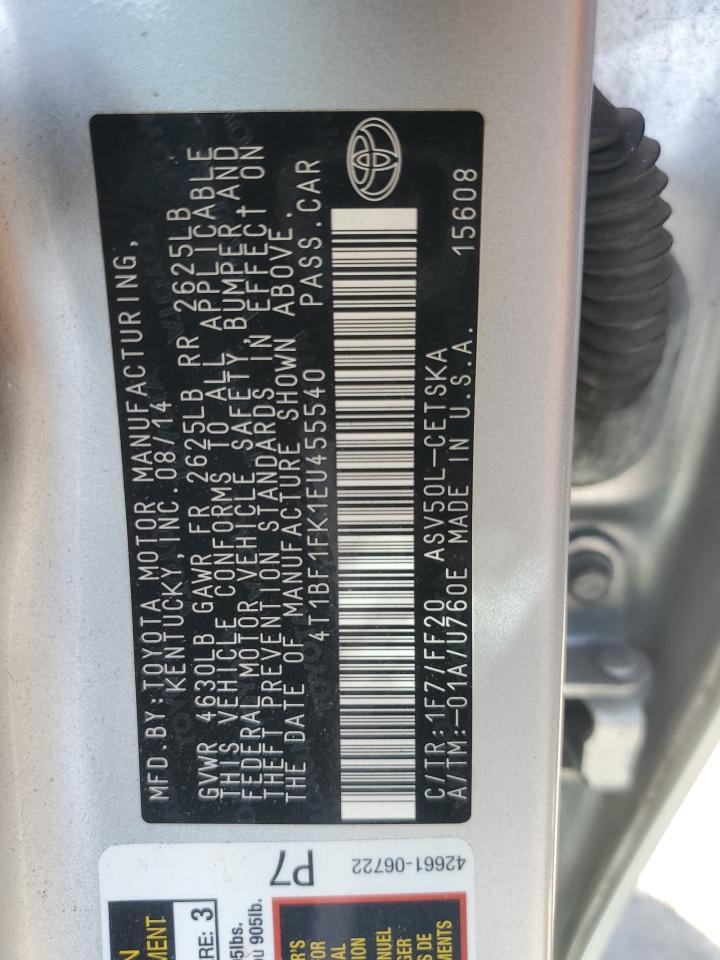 2014 TOYOTA CAMRY