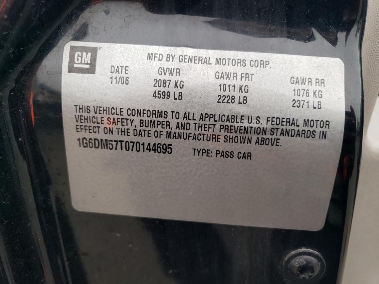 2007 CADILLAC CTS