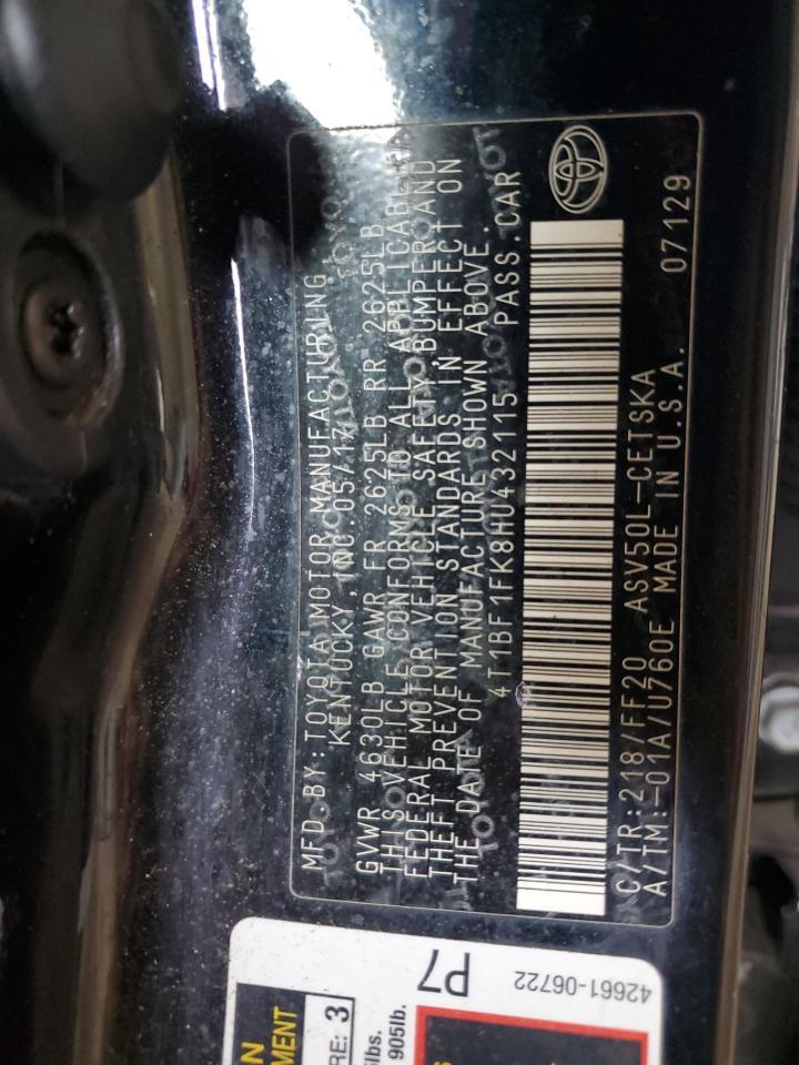 2017 TOYOTA CAMRY