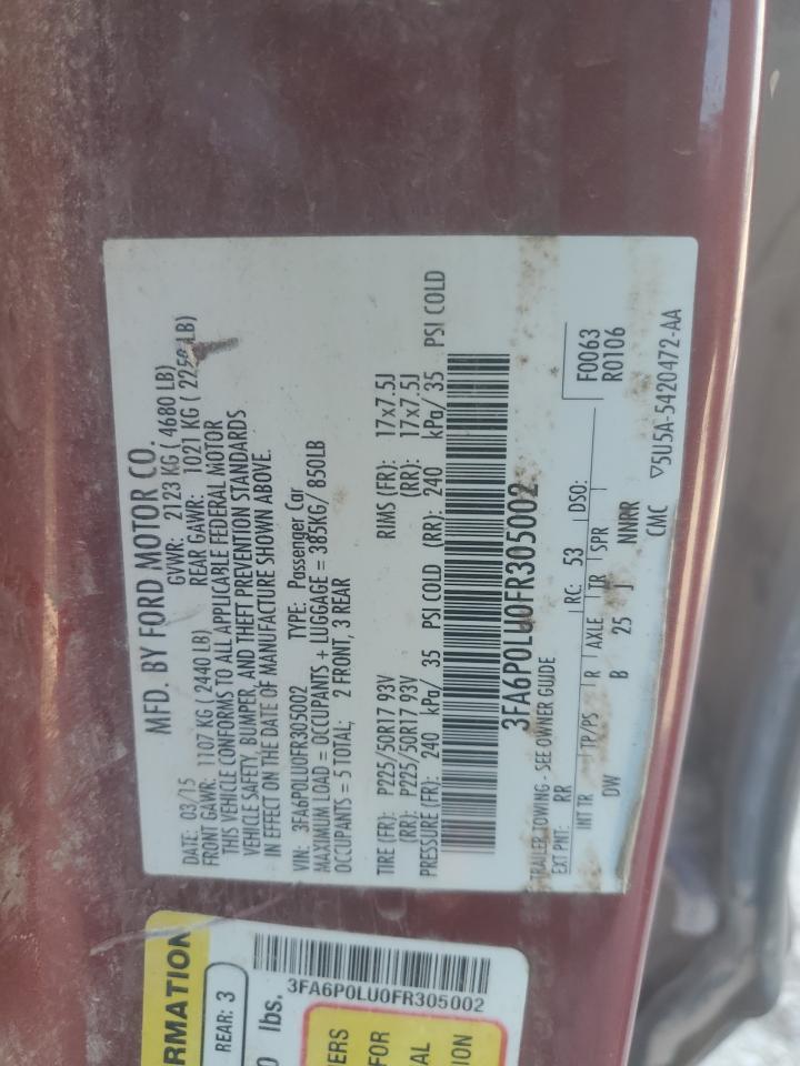 2015 FORD FUSION