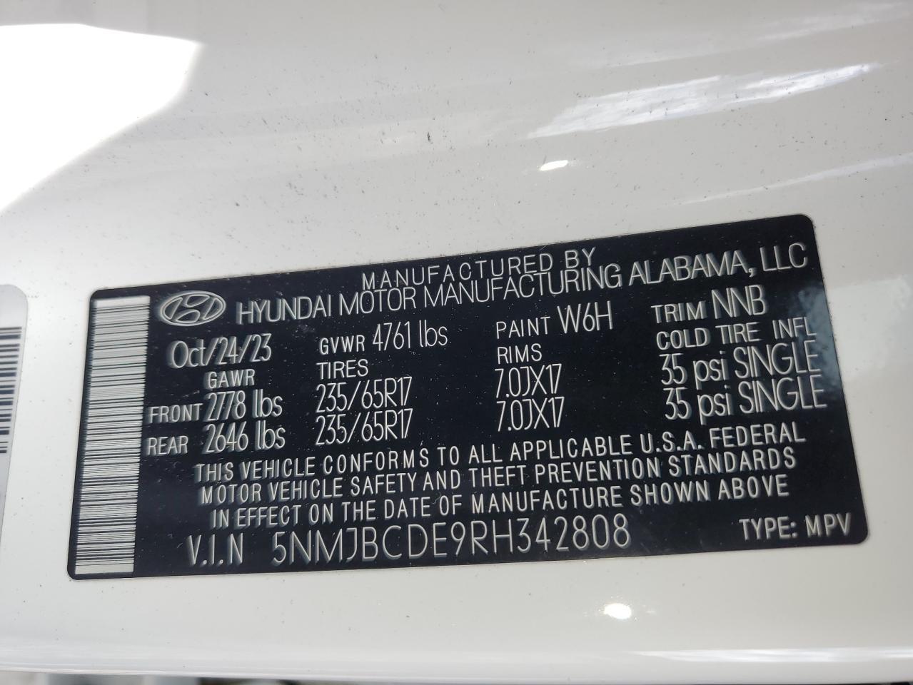 2024 HYUNDAI TUCSON