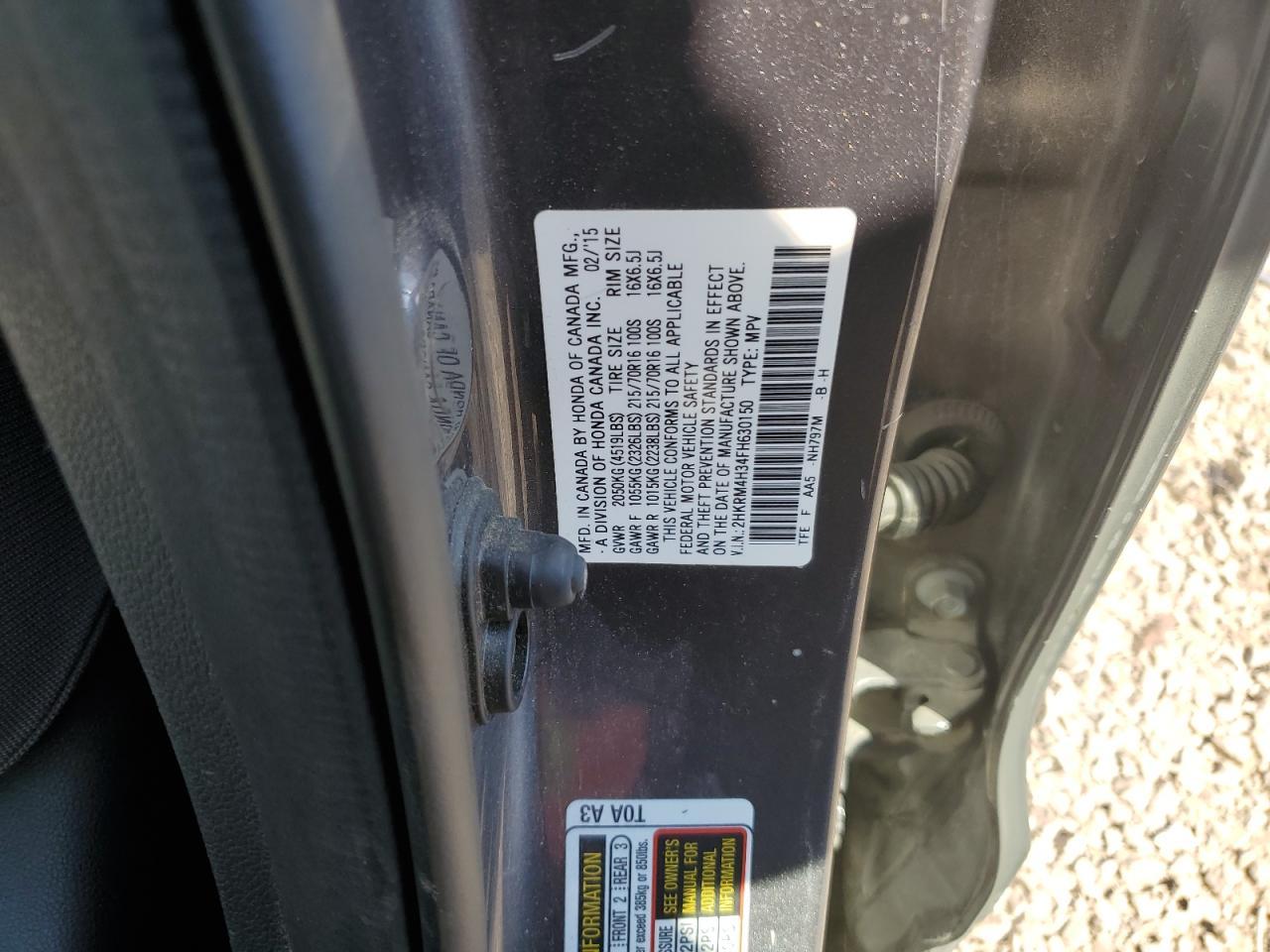 2015 HONDA CR-V