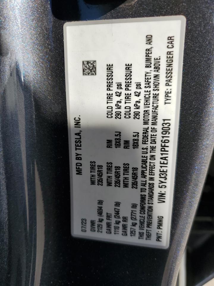 2023 TESLA MODEL 3