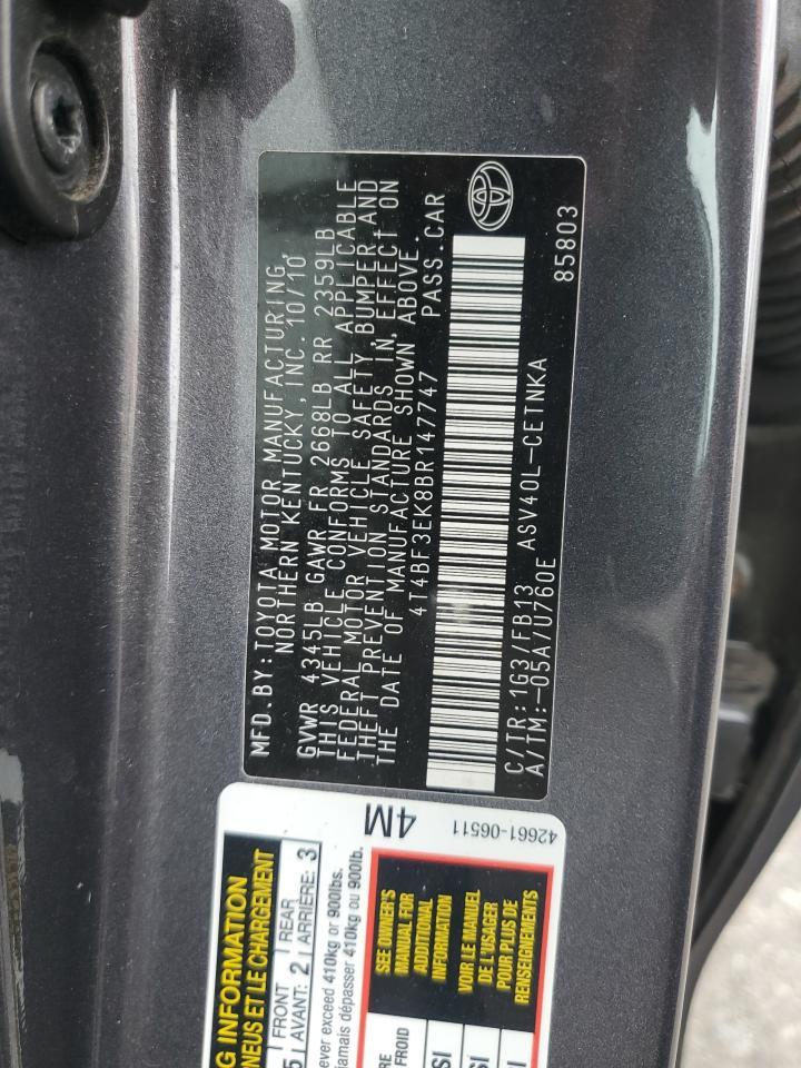 2011 TOYOTA CAMRY