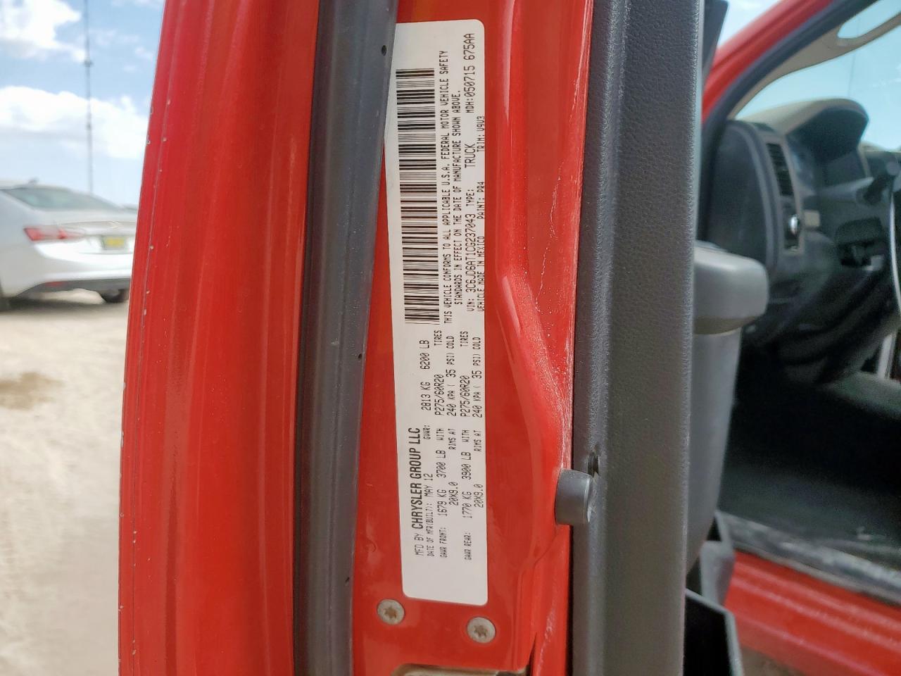 2012 DODGE RAM 1500