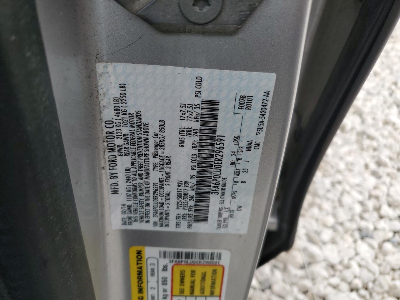 2014 FORD FUSION