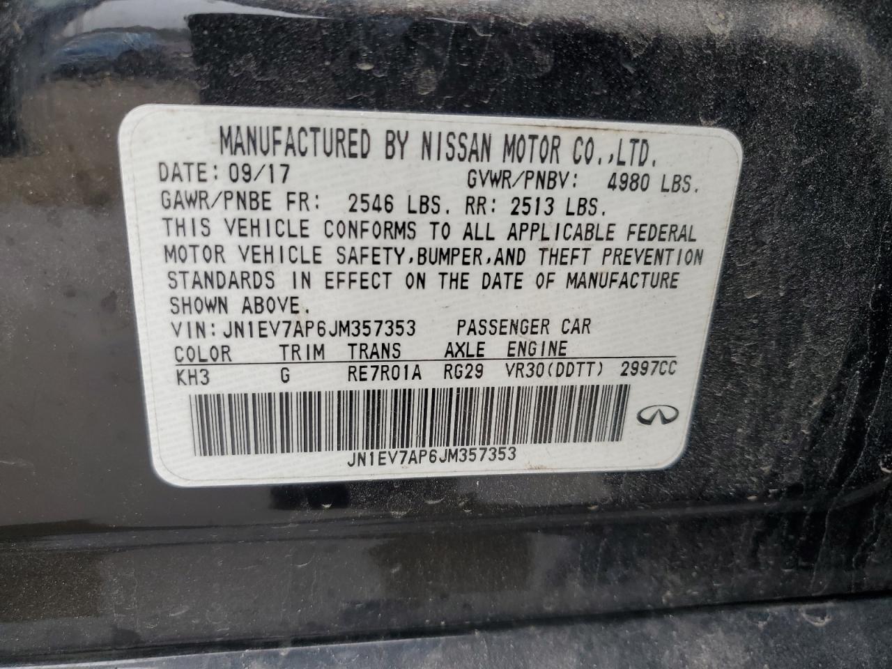 2018 INFINITI Q50