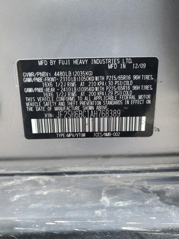 2010 SUBARU FORESTER