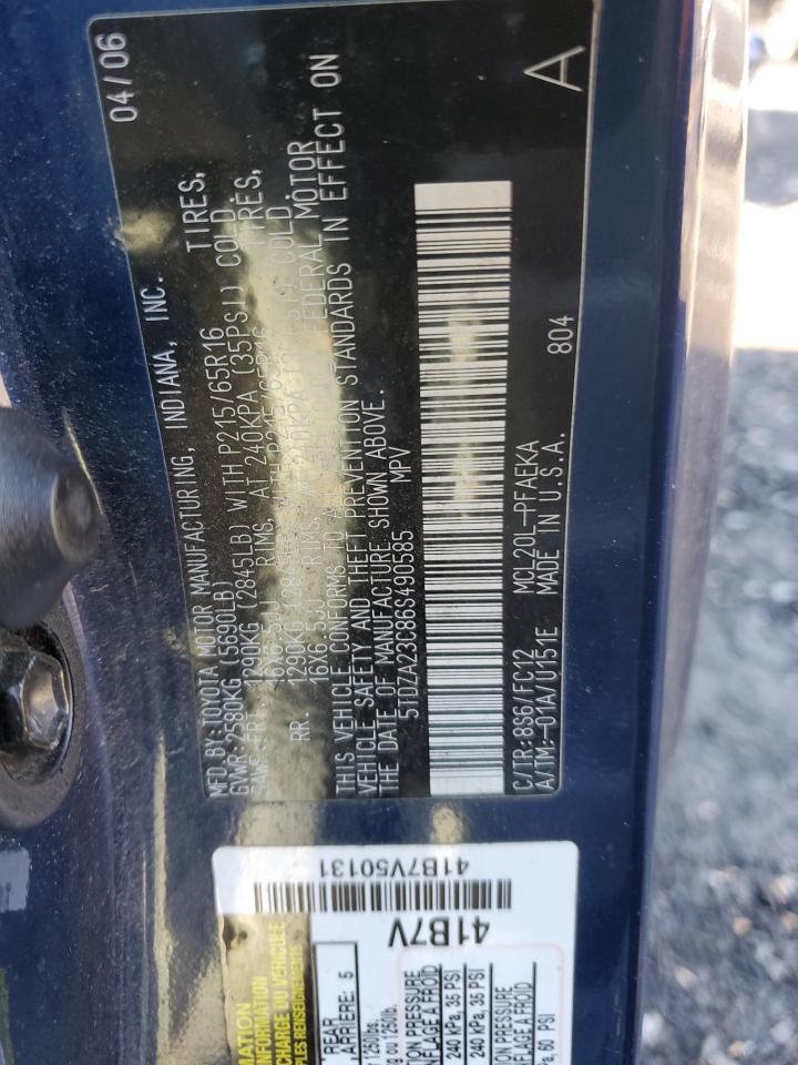 2006 TOYOTA SIENNA