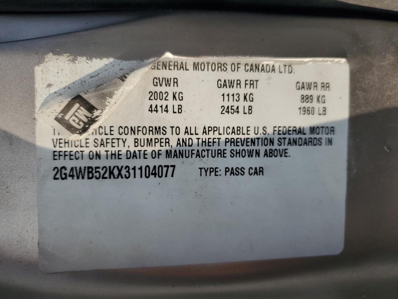 2003 BUICK Regal
