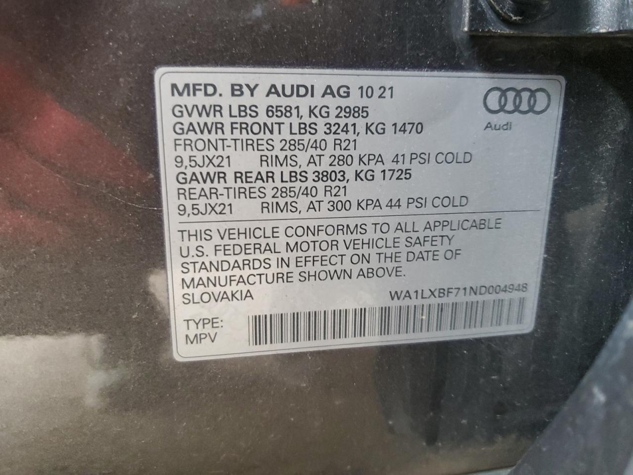 2022 AUDI Q7