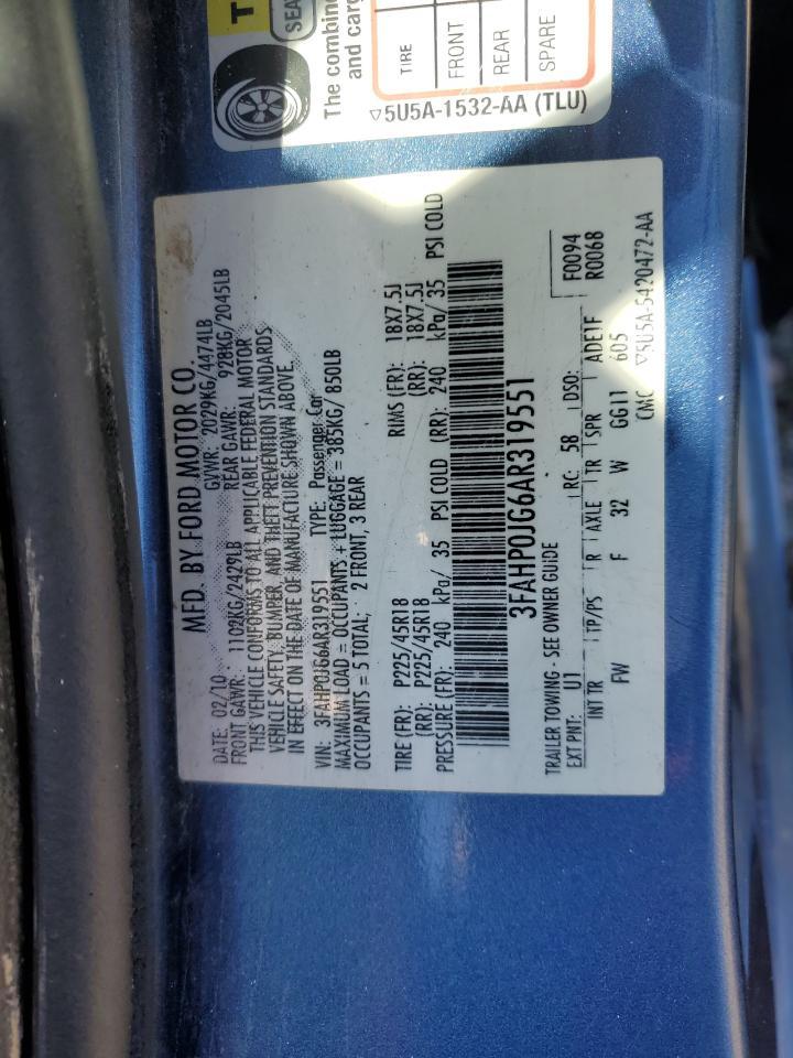 2010 FORD FUSION