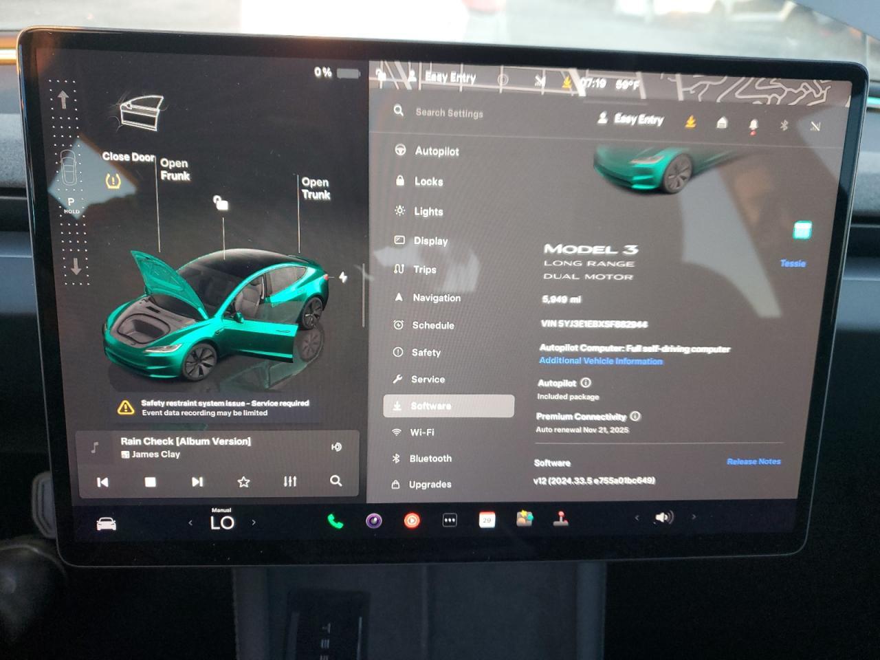 2025 TESLA MODEL 3