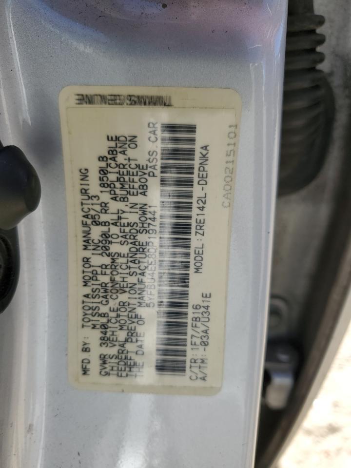 2013 TOYOTA COROLLA
