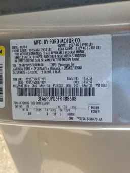2015 FORD FUSION
