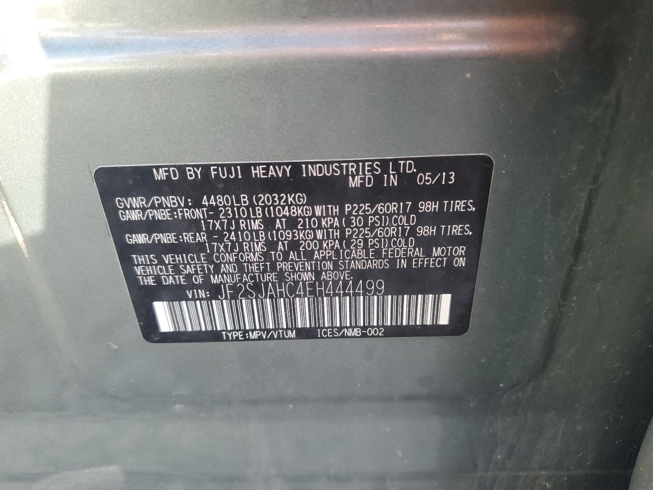2014 SUBARU FORESTER