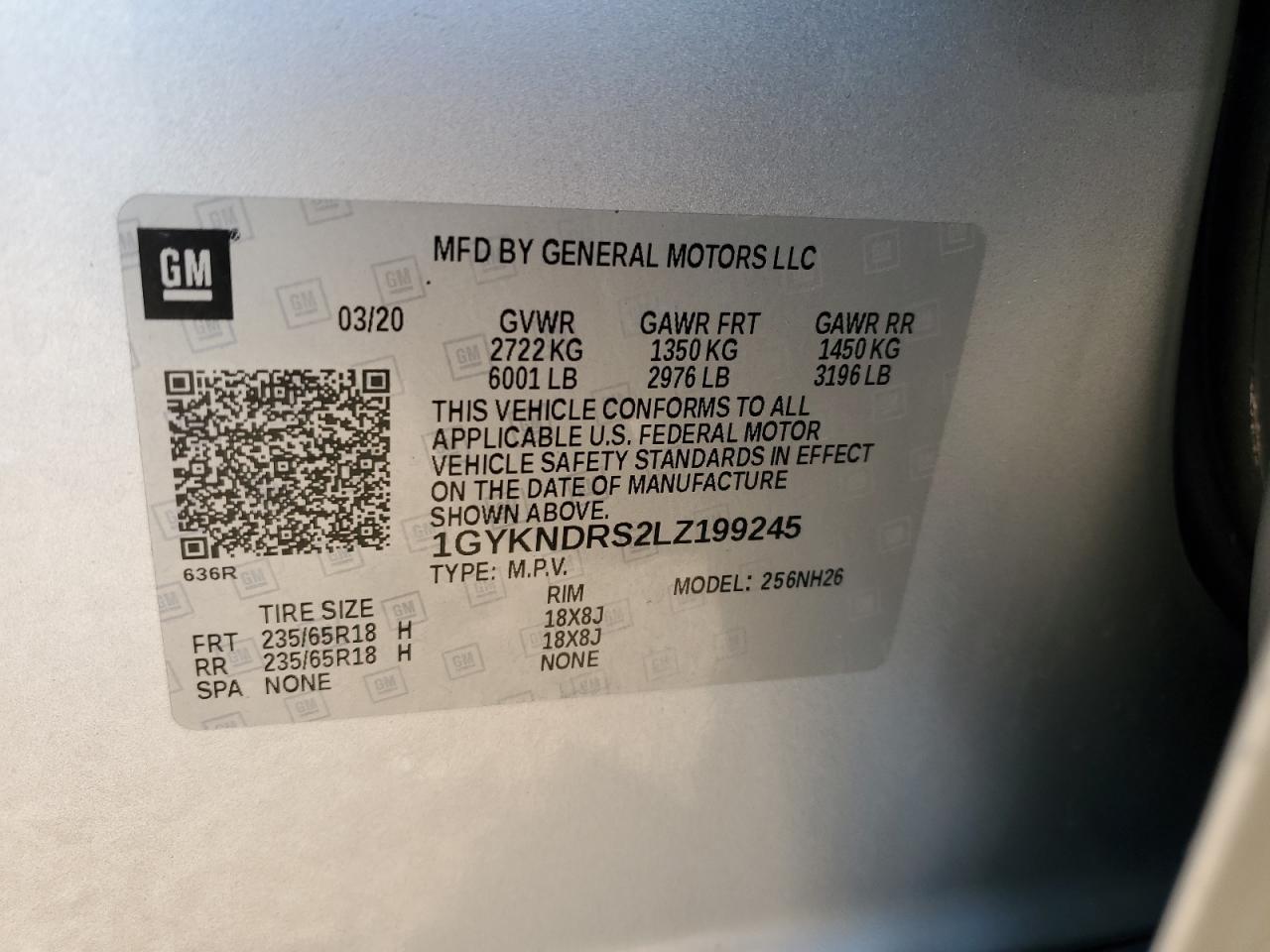 2020 CADILLAC XT5