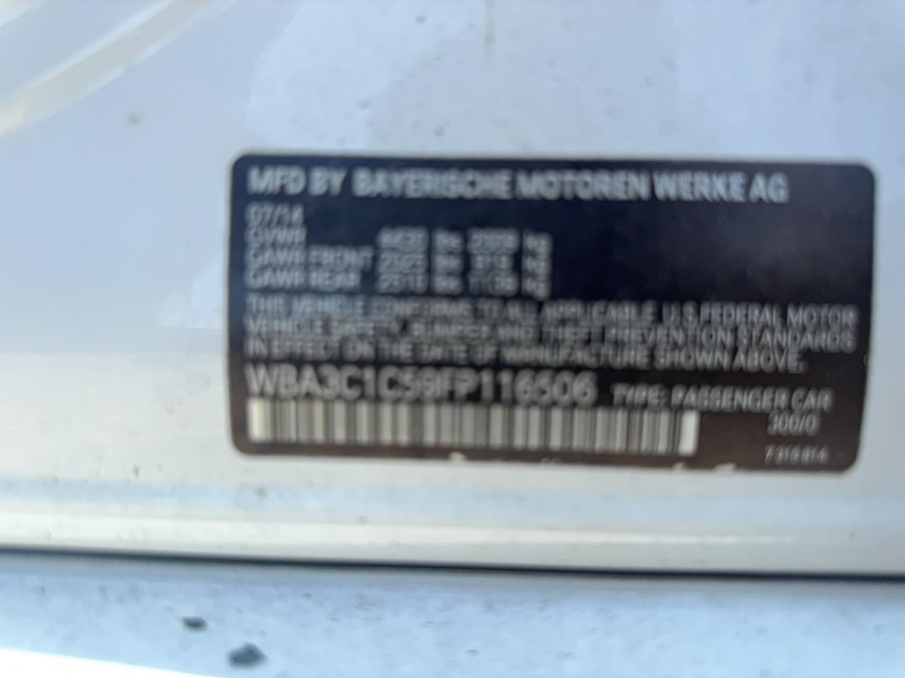 2015 BMW 3 SERIES