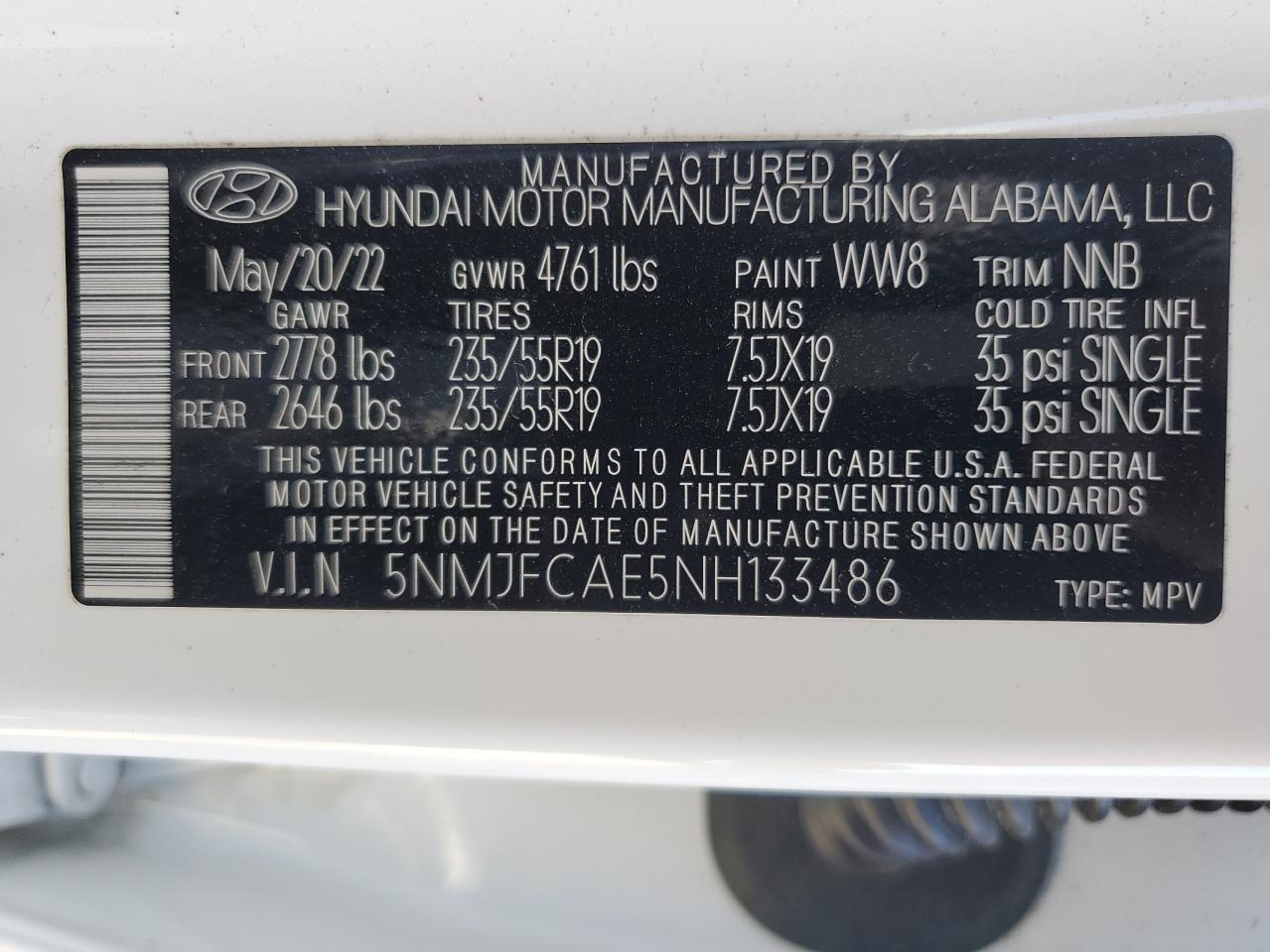 2022 HYUNDAI TUCSON