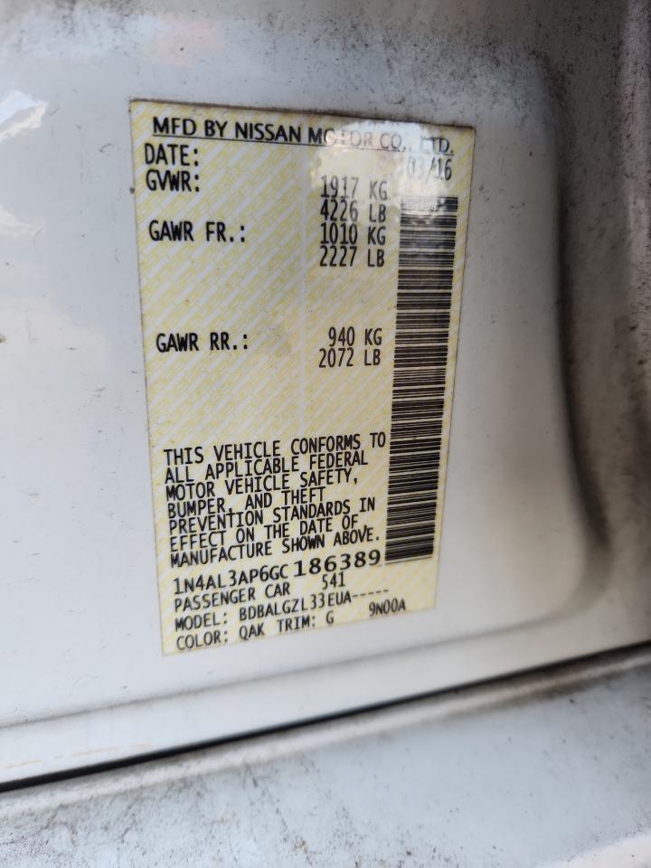 2016 NISSAN ALTIMA
